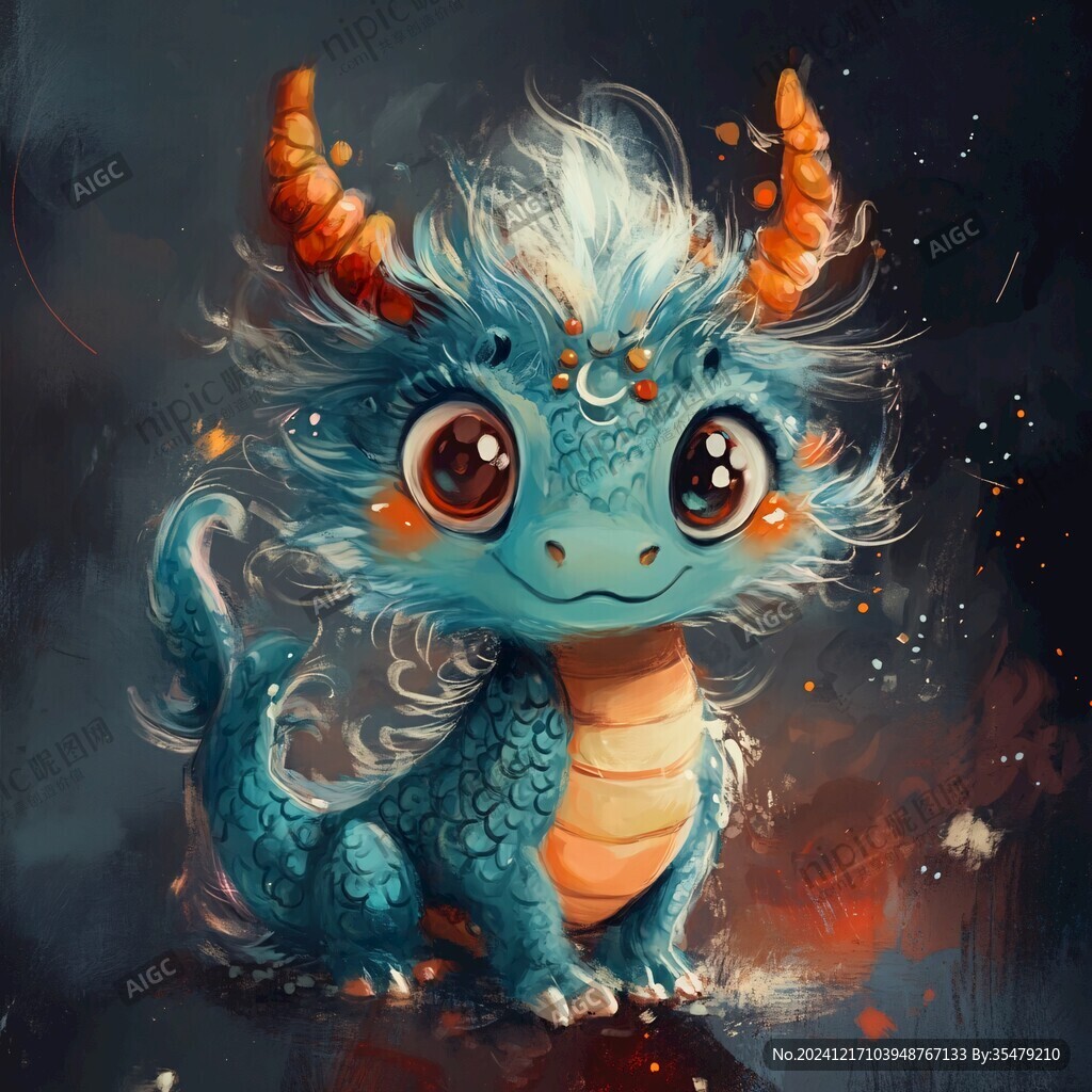 q版龙插画