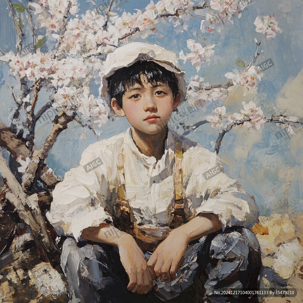 小朋友油画