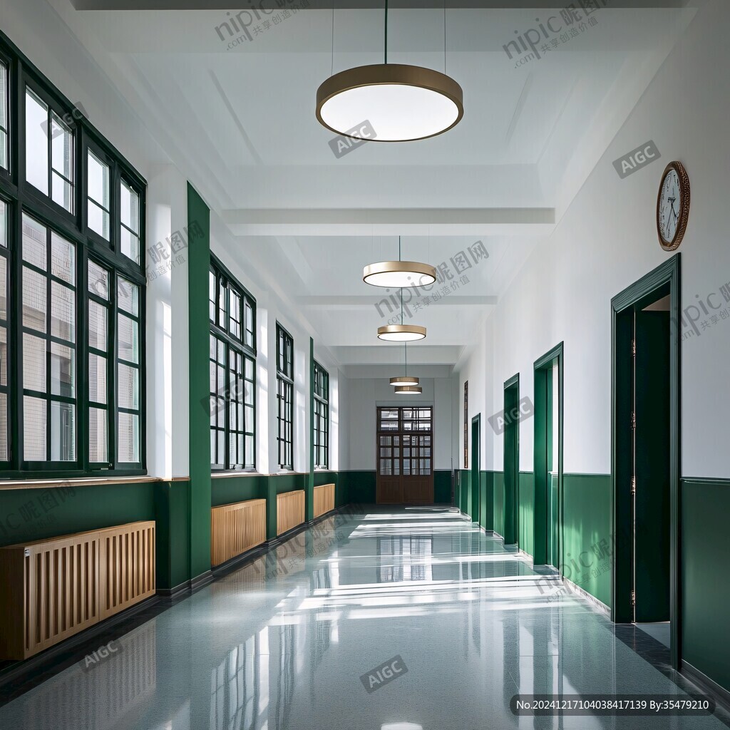 学校走廊素材