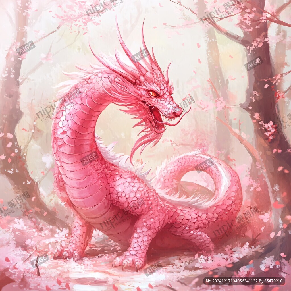 插画龙年插画