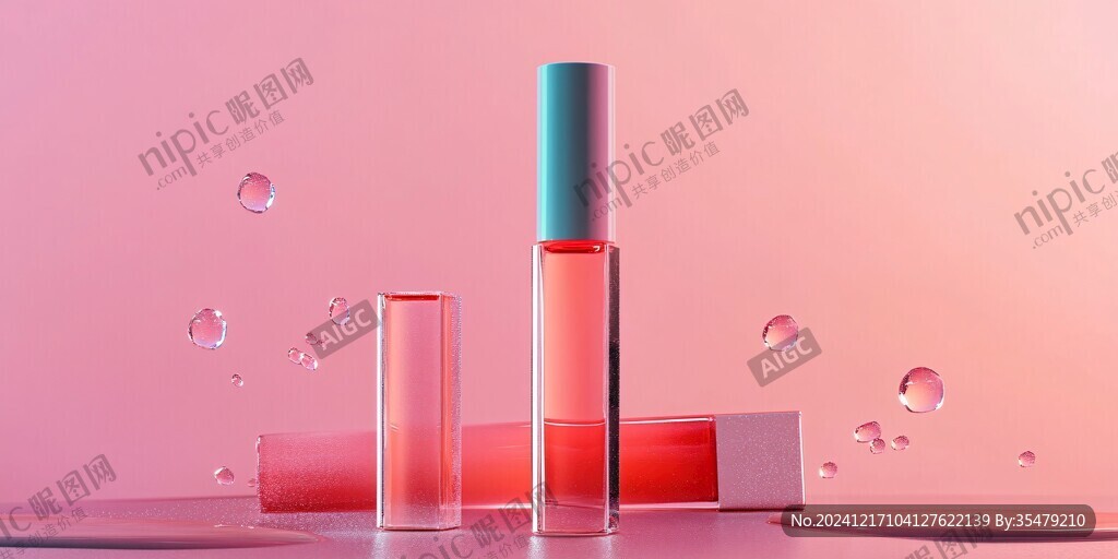 渐变美妆直播背景