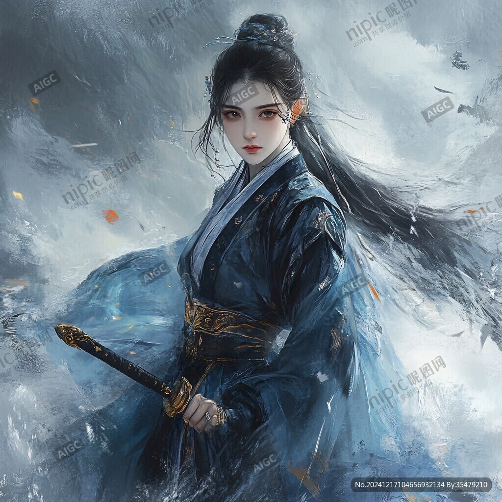 女侠插画