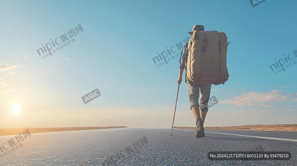 徒步运动健身背景