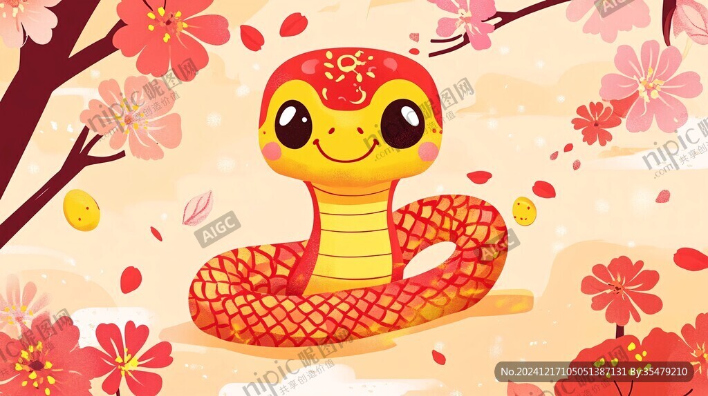 蛇年插画合集