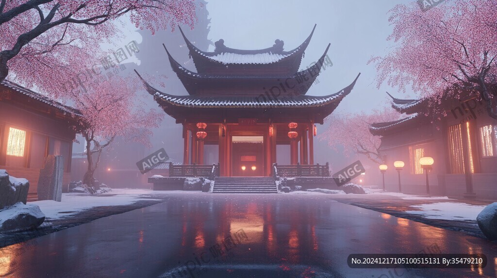 古亭飘雪