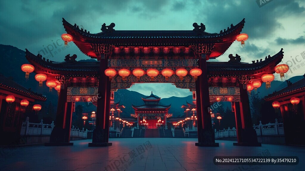 横店影视城夜景