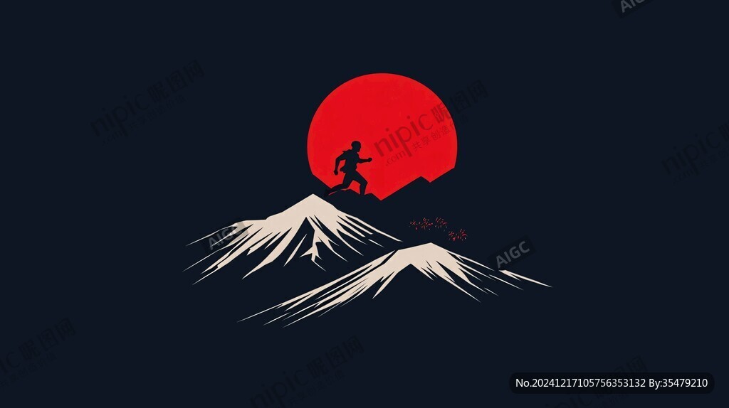 富士山火山logo