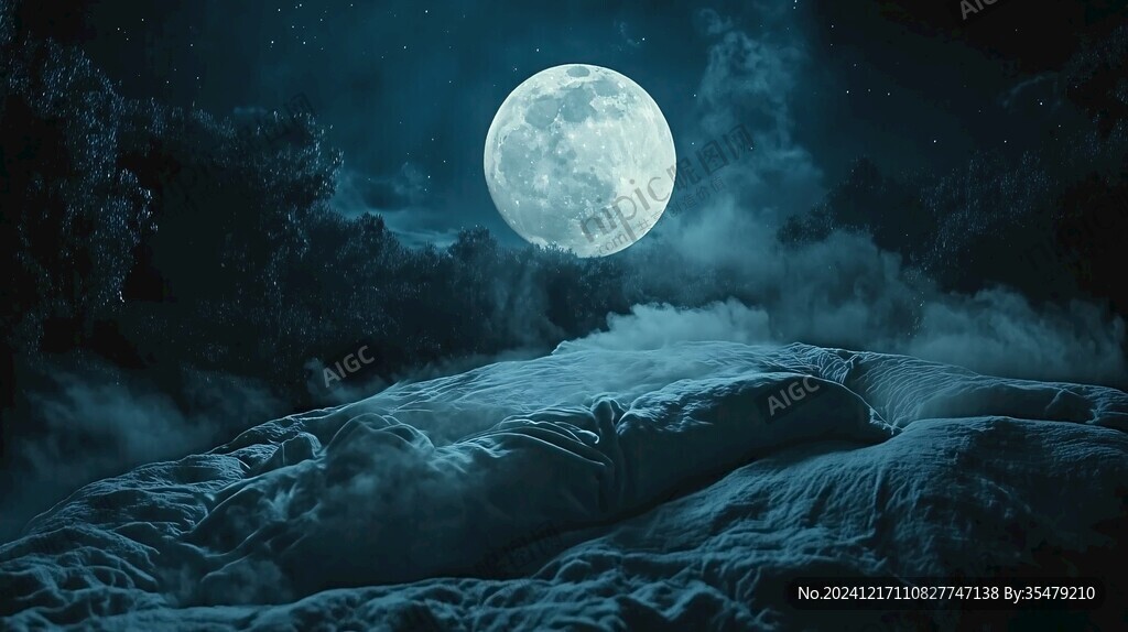 蓝月夜梦幻唯美奇幻