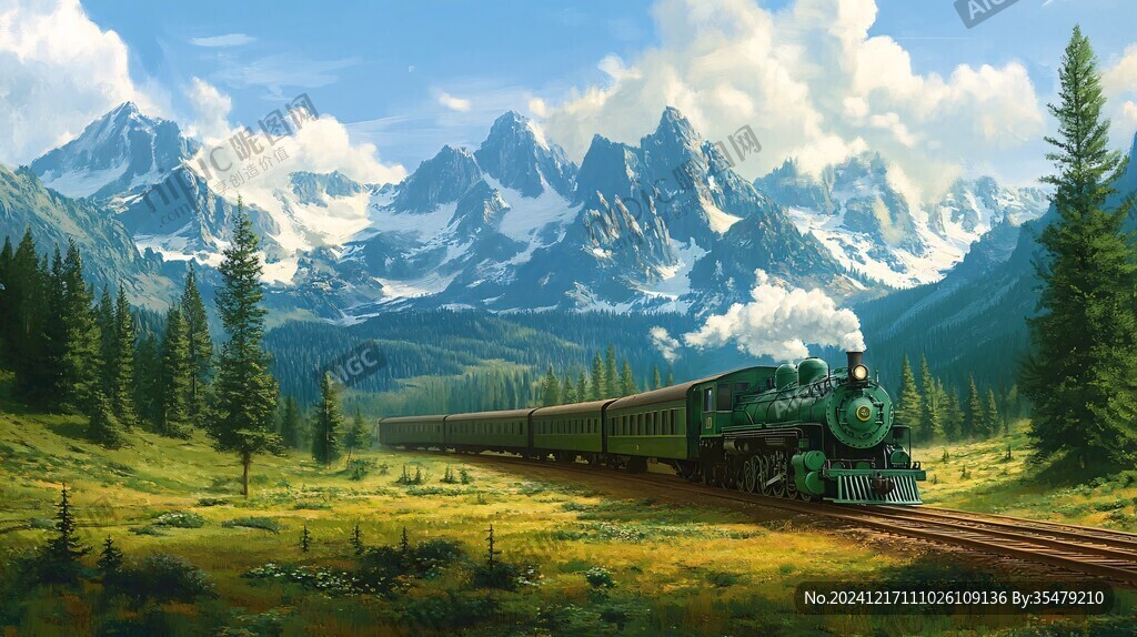 火车旅途风景