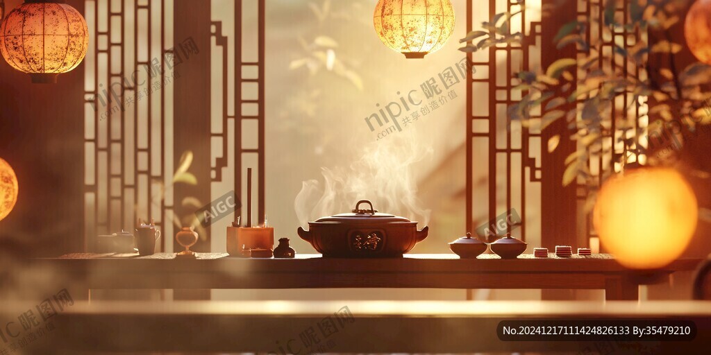 围炉煮茶摊位设计