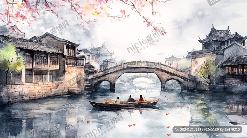 唯美浪漫江南水乡风情