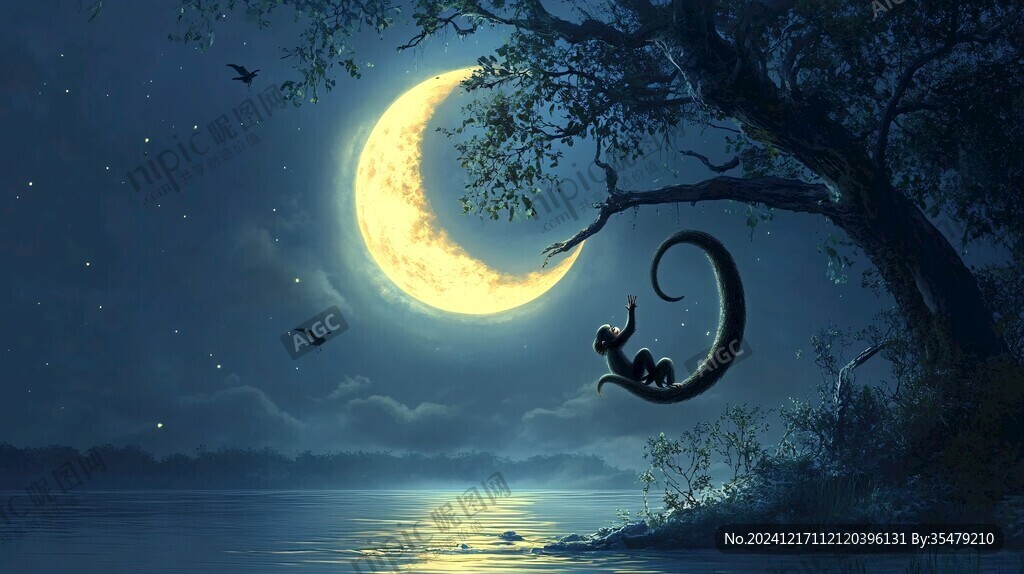 星月河幻想插画
