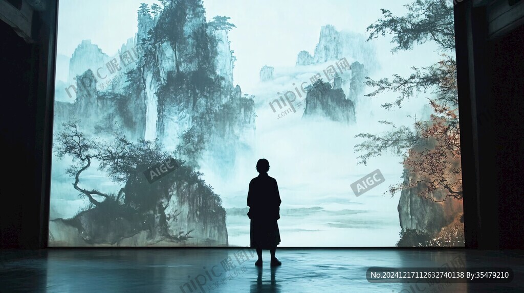超巨幅山水画