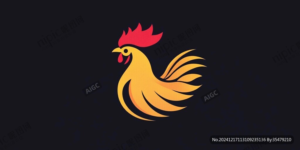 鸡元素logo设计