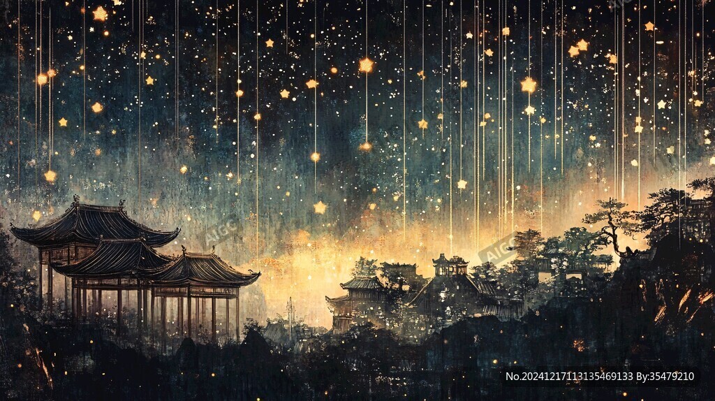 烟雨楼插画