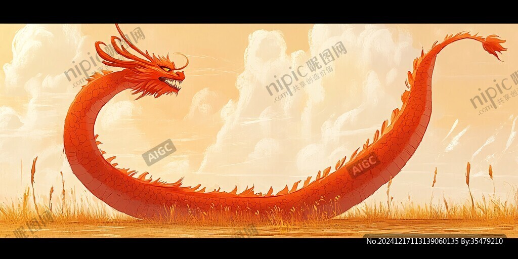 龙年横版插画