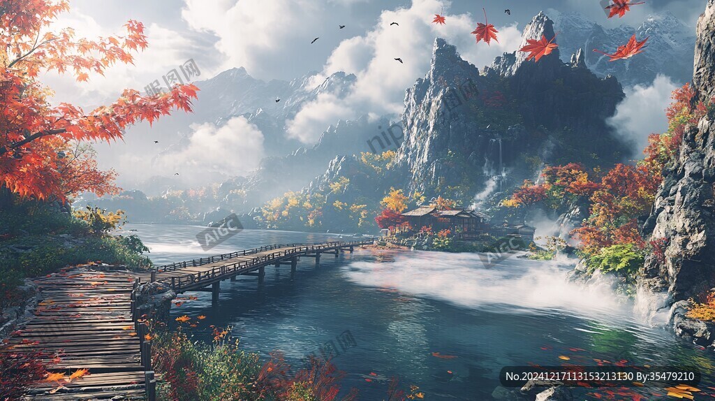 游戏山水场景