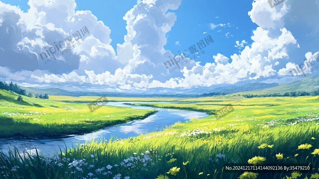 宽屏风景画