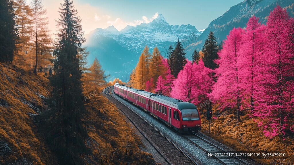 火车旅行风光