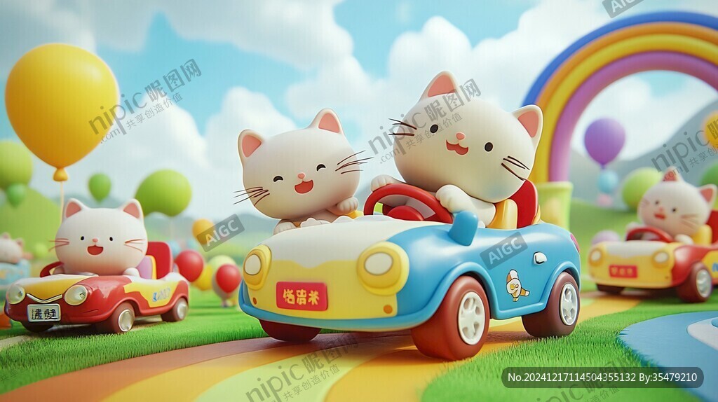 3d小汽车场景