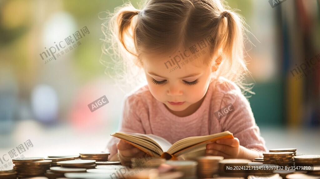 查找书籍的小孩