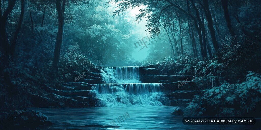 梦幻仙境溪水