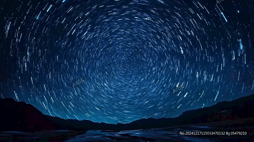 星河旋转盘旋星轨