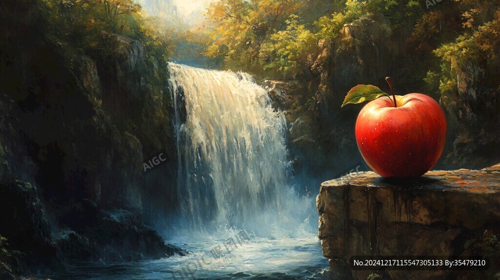 苹果壁画
