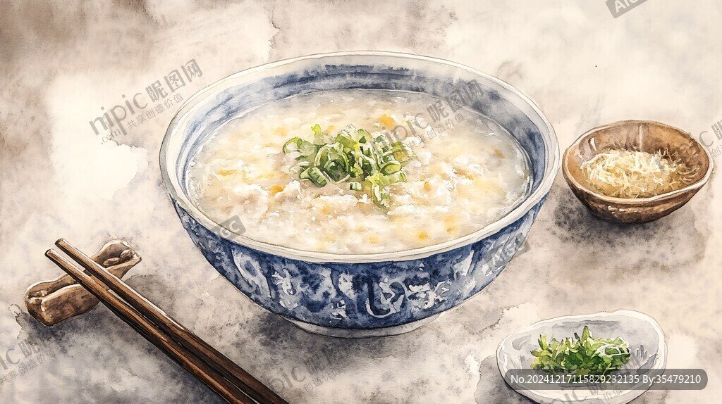 疙瘩汤插画