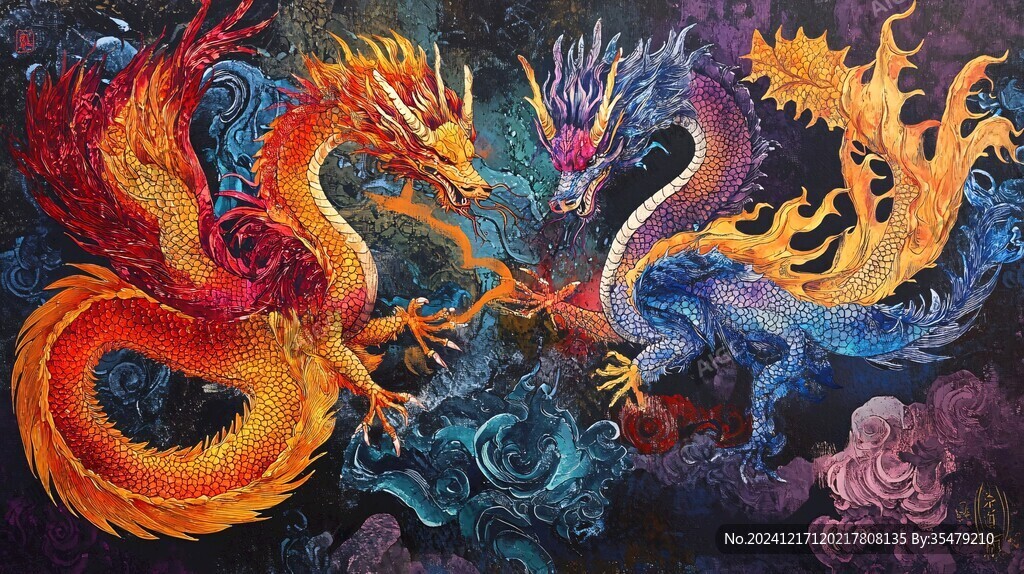 龙年系列包装插画
