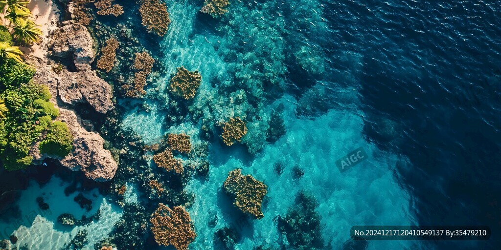 海岛航拍图