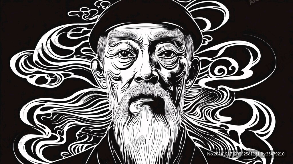 福禄寿插画文创插画
