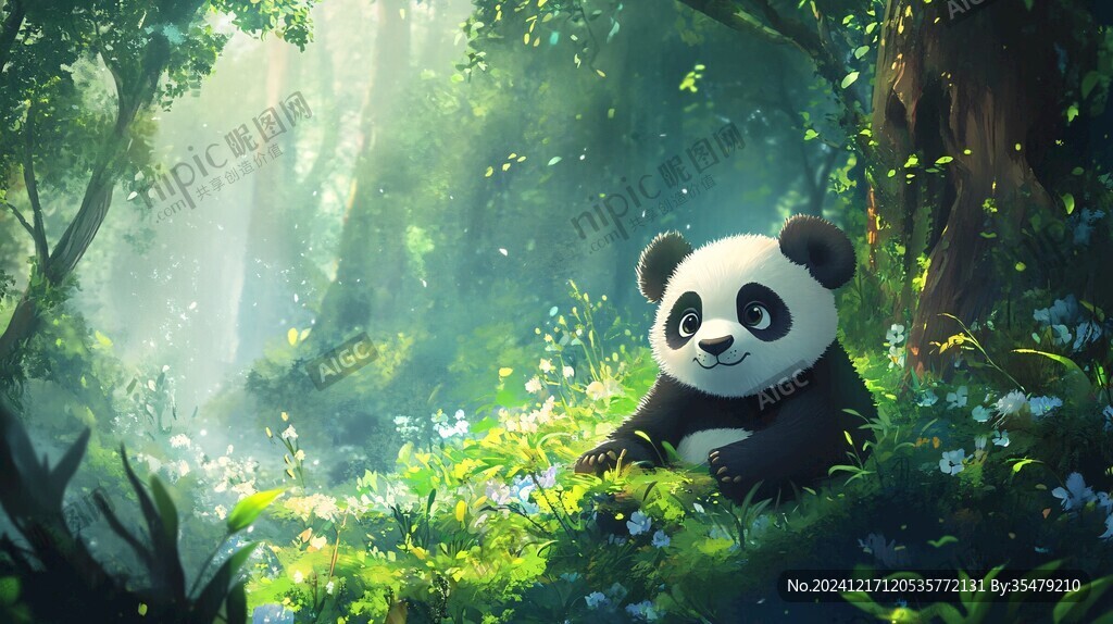 卡通熊猫壁纸