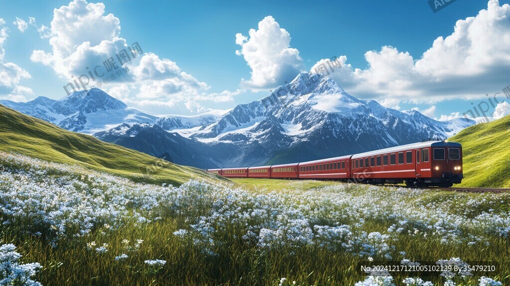 火车旅途风景