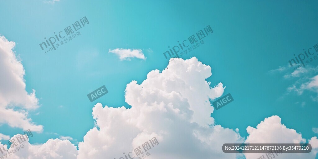 宽画幅蓝天白云