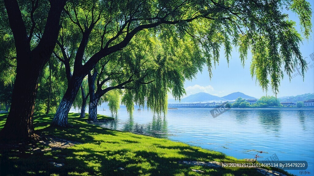 西堤春晓