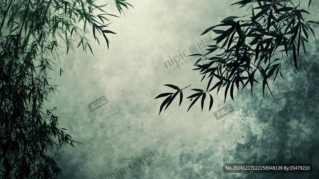 高清竹影背景
