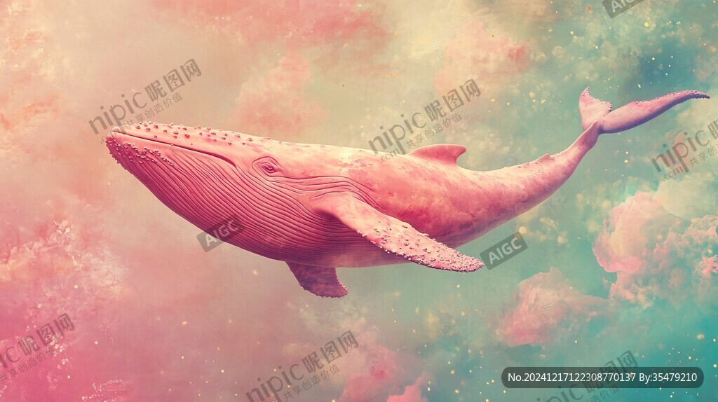 梦幻鲸鱼背景
