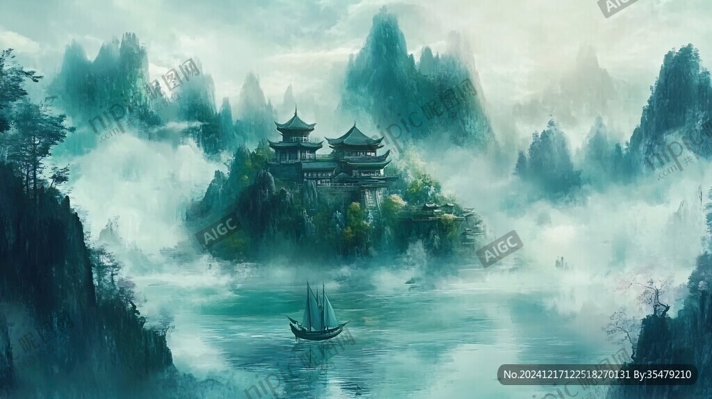 古风山水场景