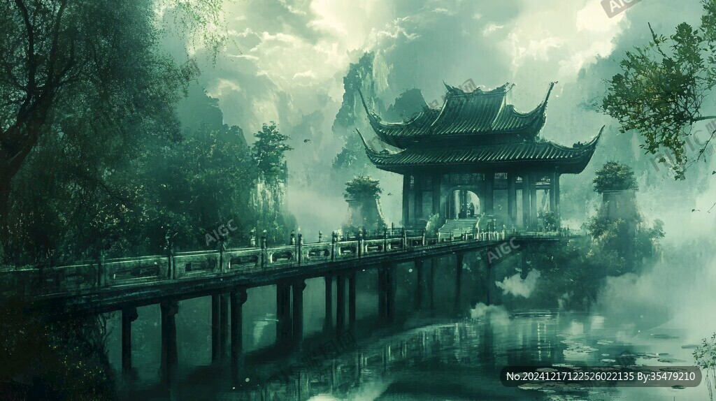 唯美古风场景