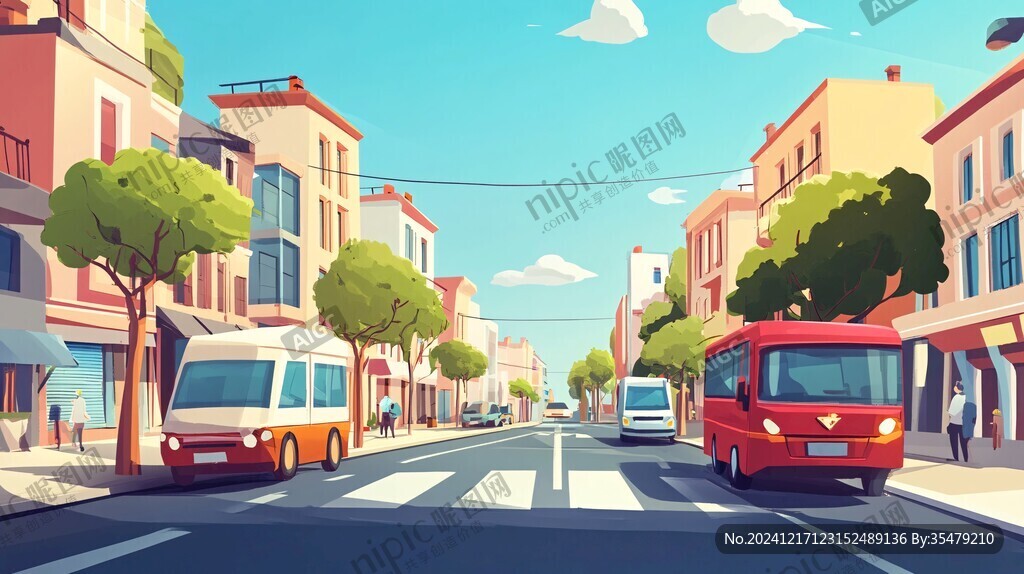 卡通街景