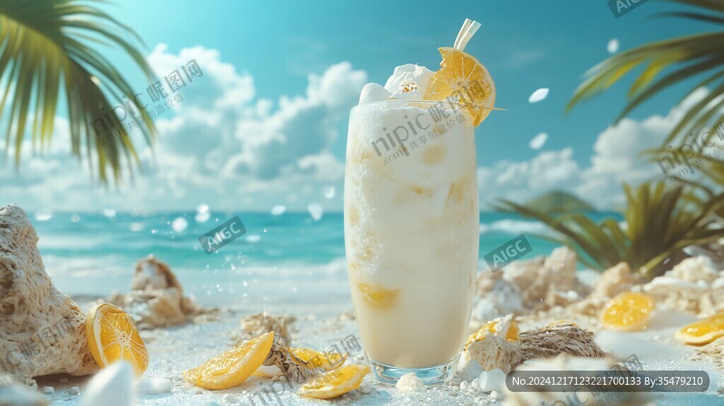 冷饮海报背景素材