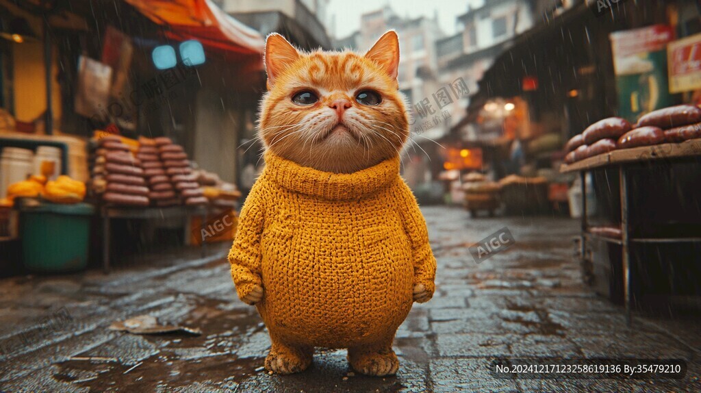 穿毛衣的猫咪