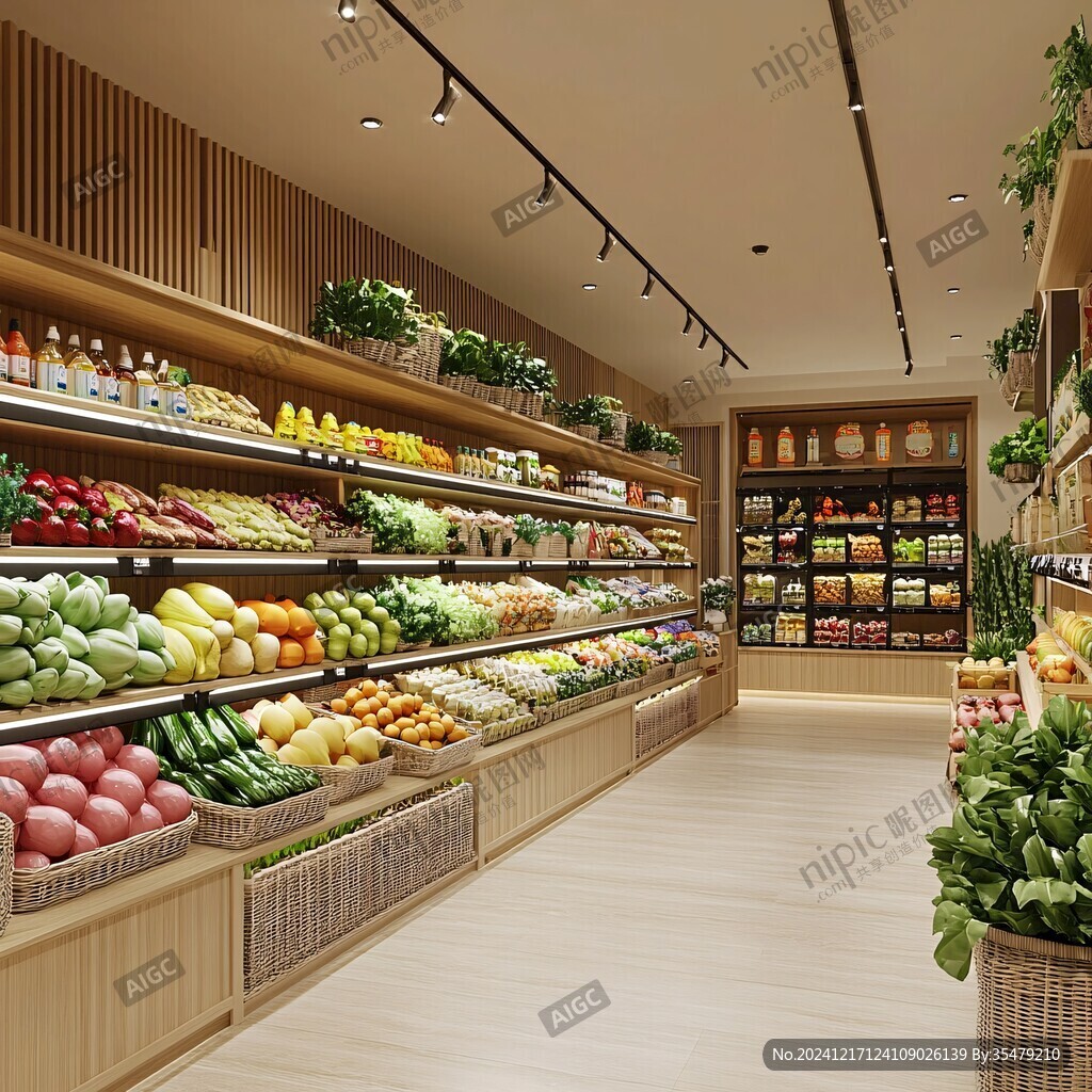 生鲜店效果图
