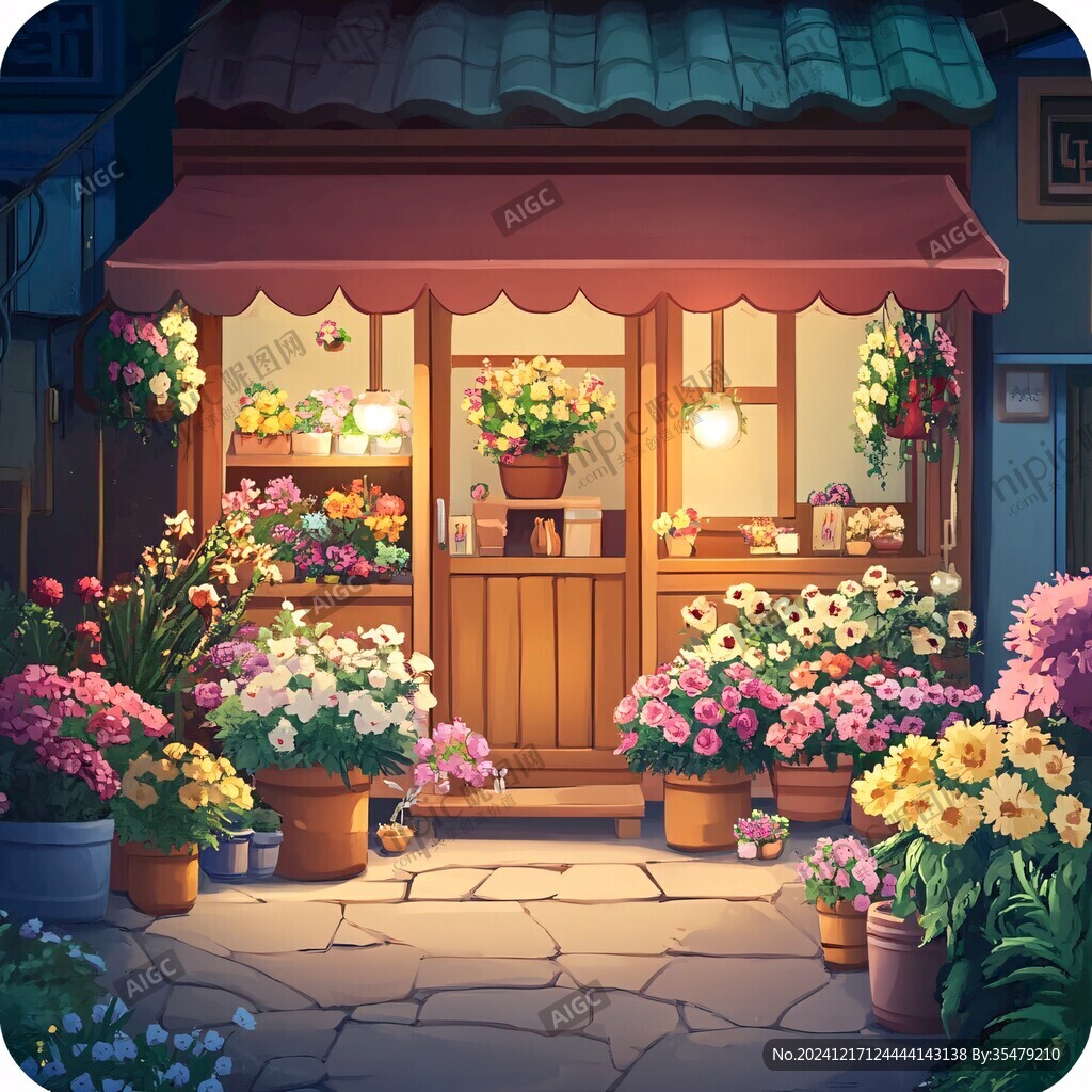 温馨的花店