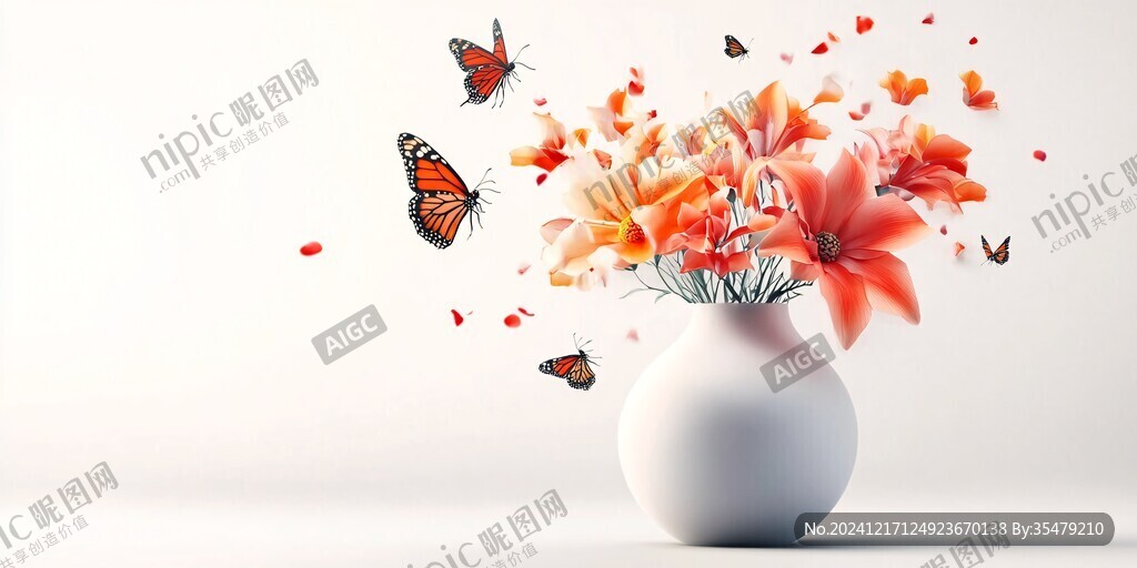 3d立体简约花