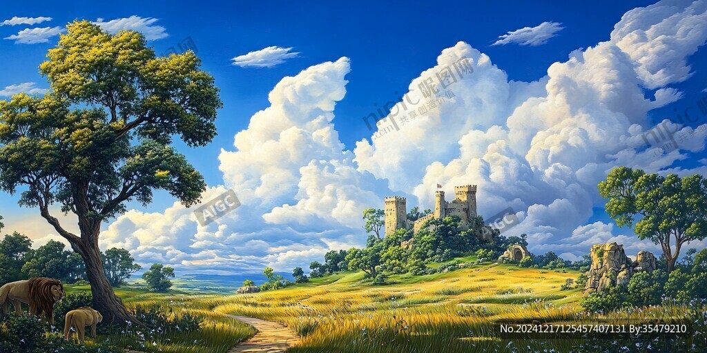 宽屏风景画