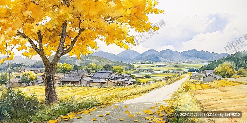 秋天素材乡村