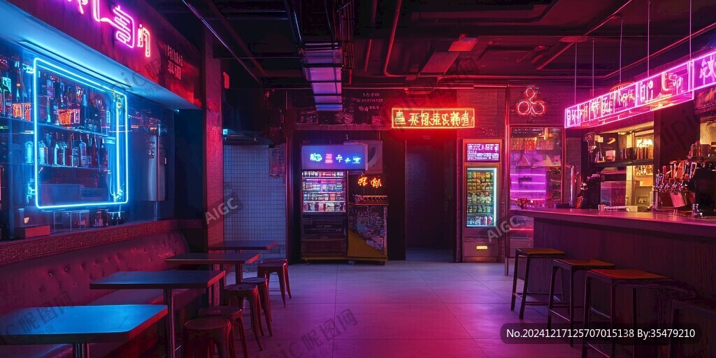 霓虹灯感现代风