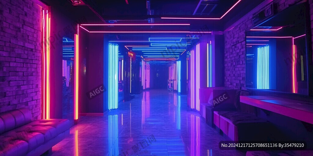 霓虹灯场景造型